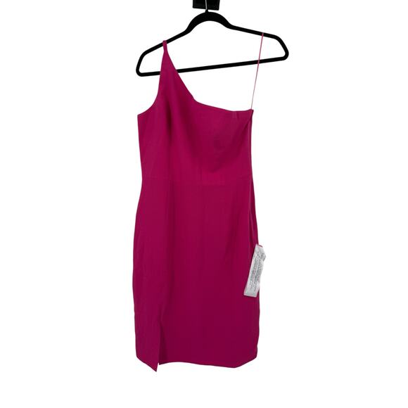 Dress the Population Alexandra one shoulder dress pink Medium M - Picture 2 of 6